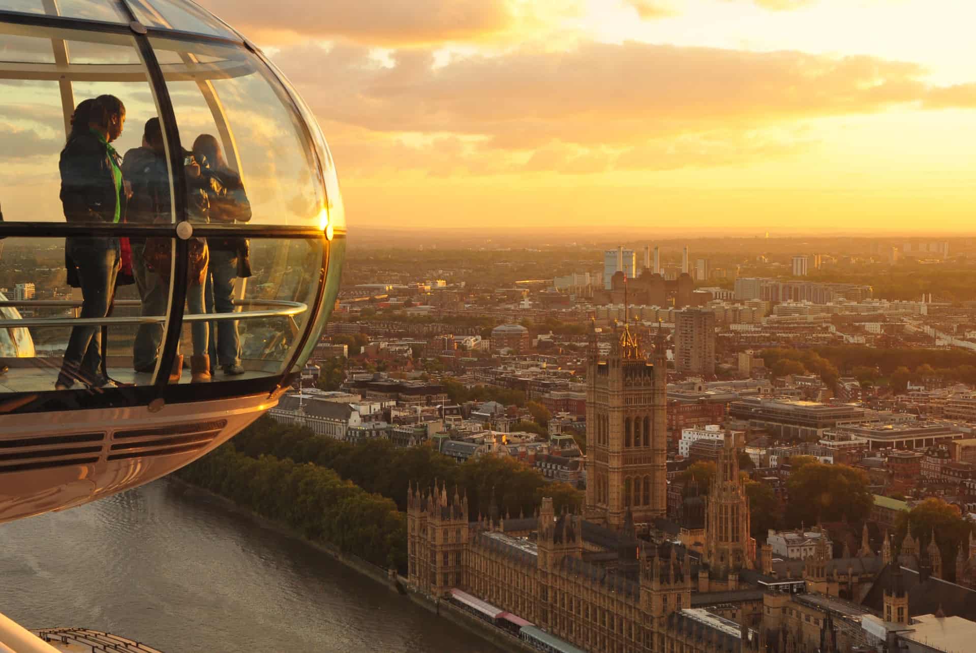 london eye coucher de soleil london eye coucher de soleil
