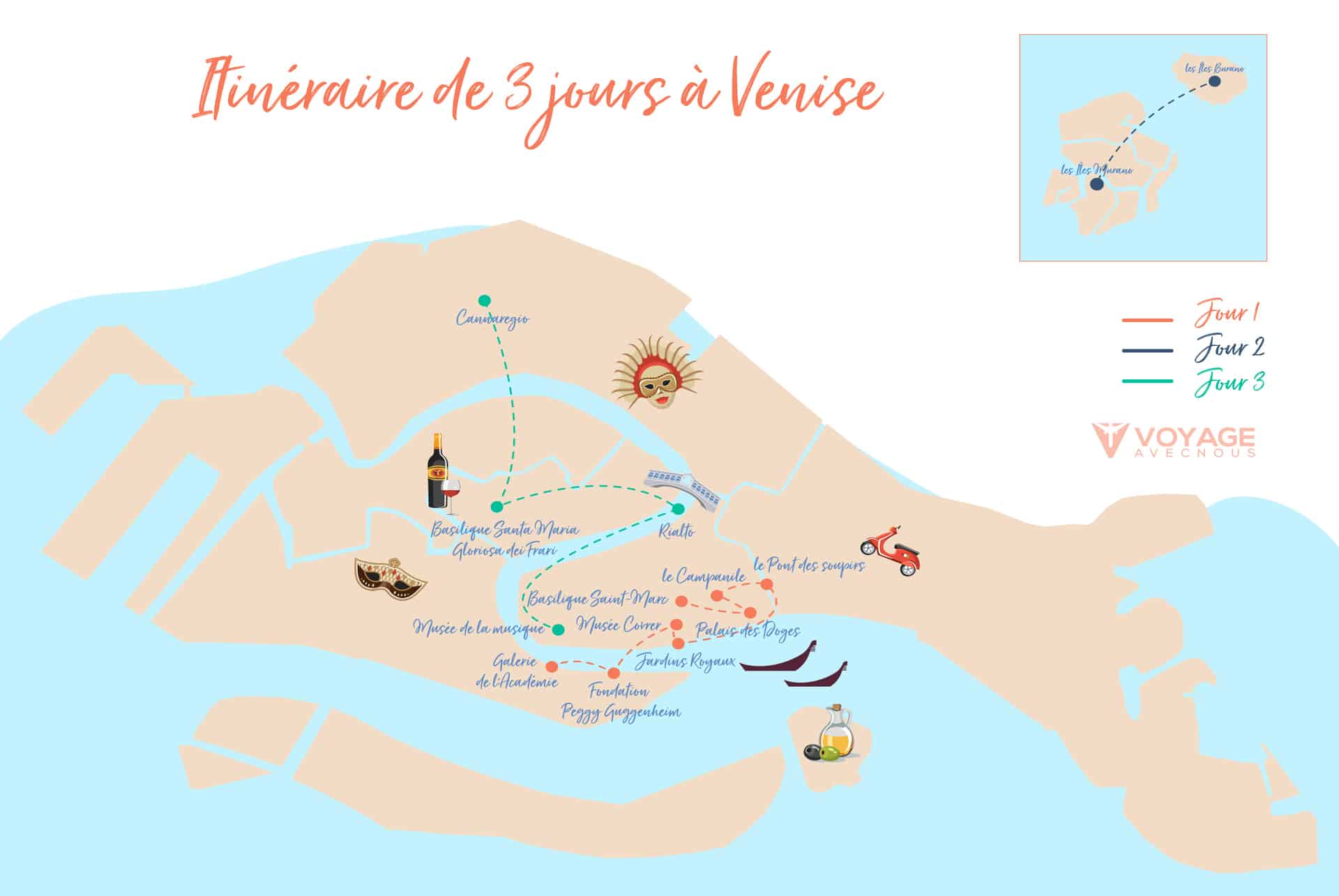 itineraire venise 3 jours map itineraire venise 3 jours map