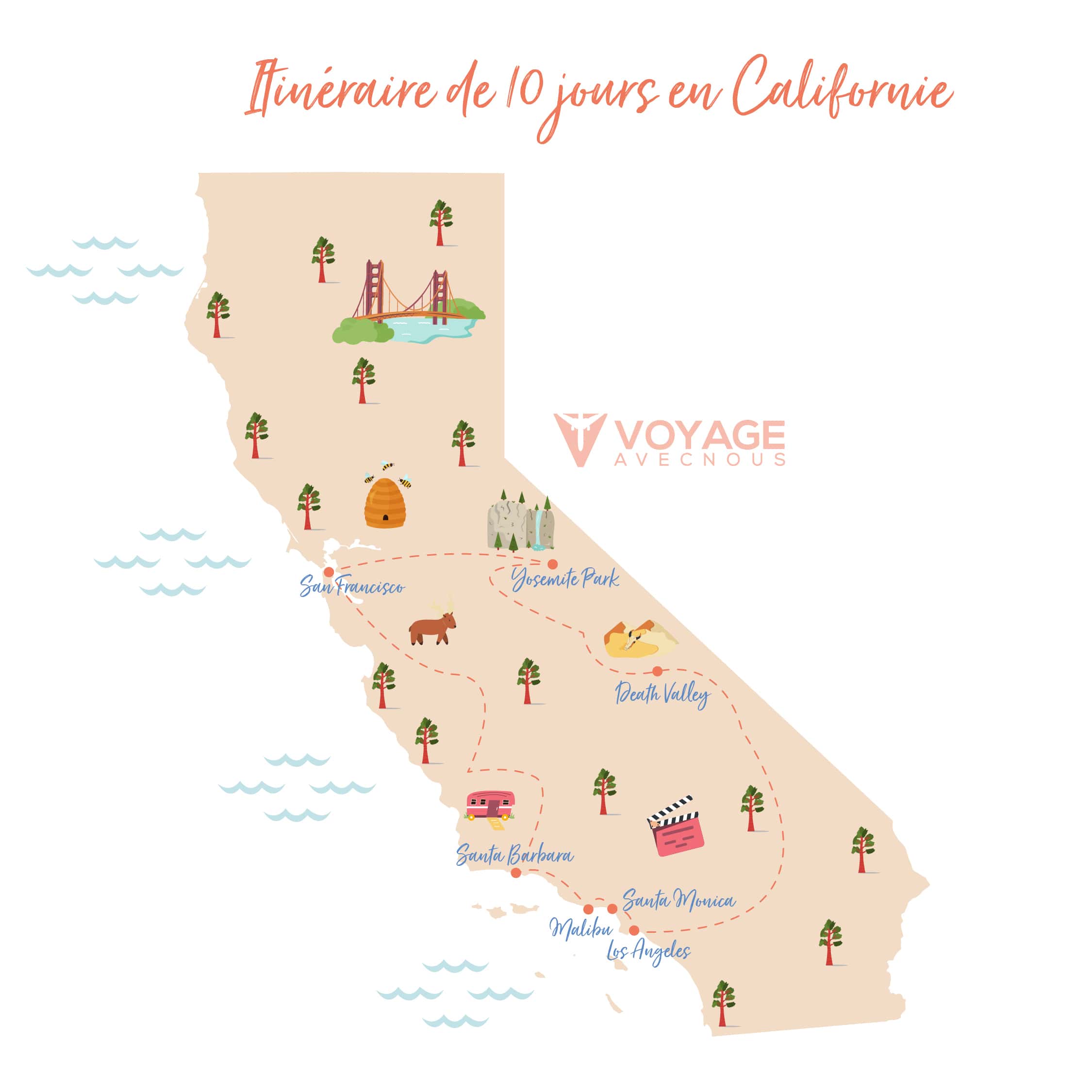 itinéraire_californie_10_jours itinéraire_californie_10_jours