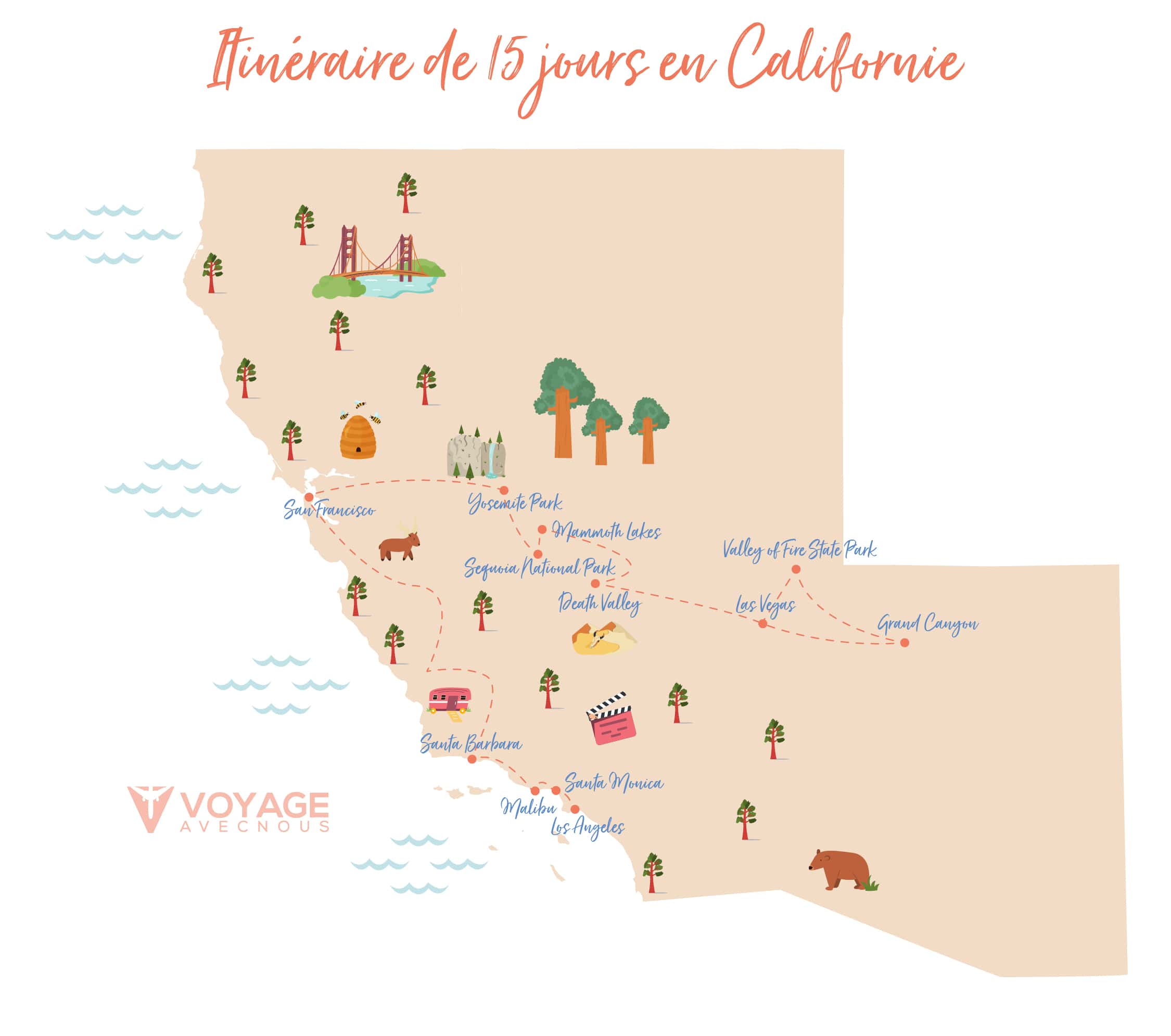 itinéraire_californie_15_jours itinéraire_californie_15_jours