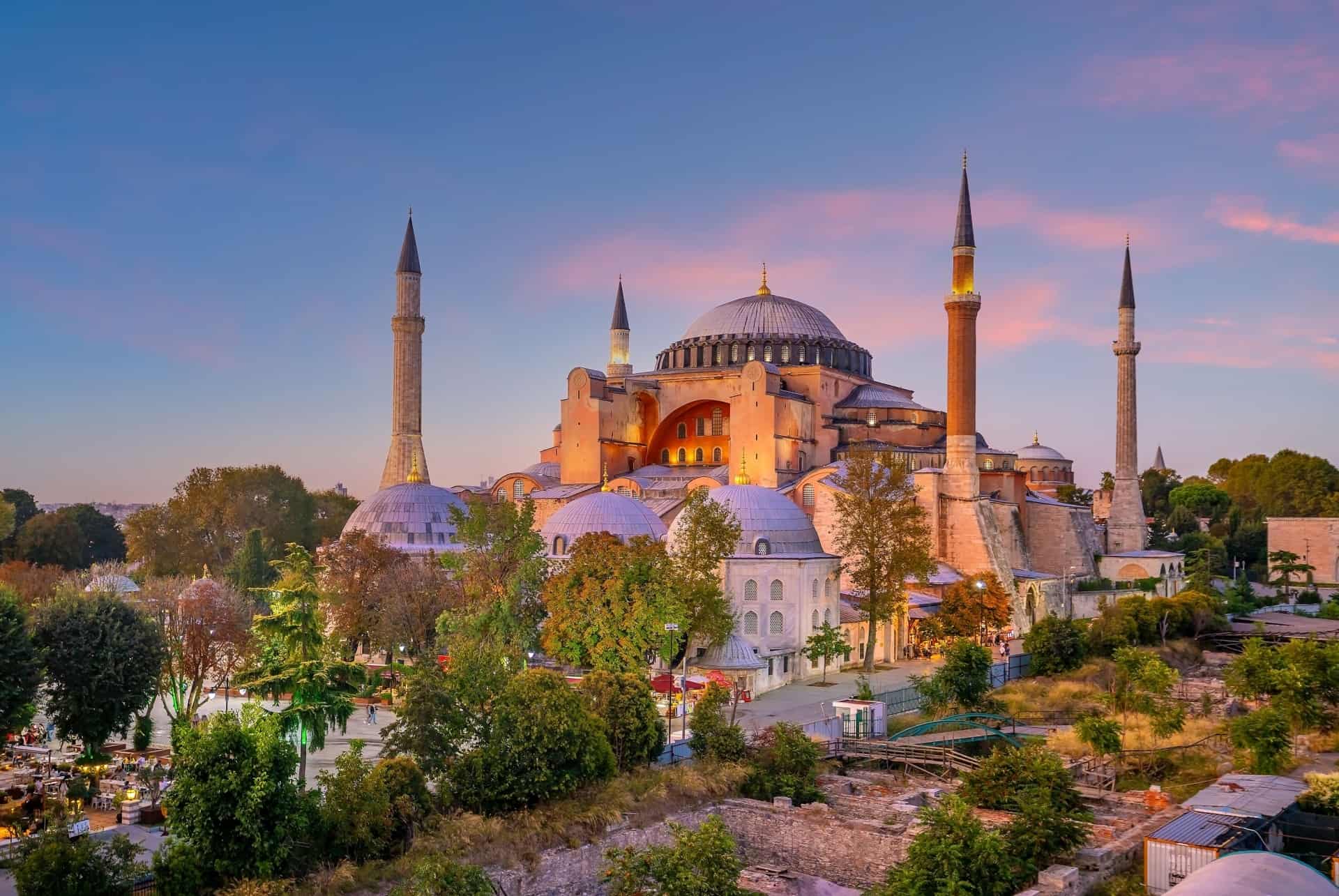 mosquee sainte sophie istanbul coucher de soleil mosquee sainte sophie istanbul coucher de soleil