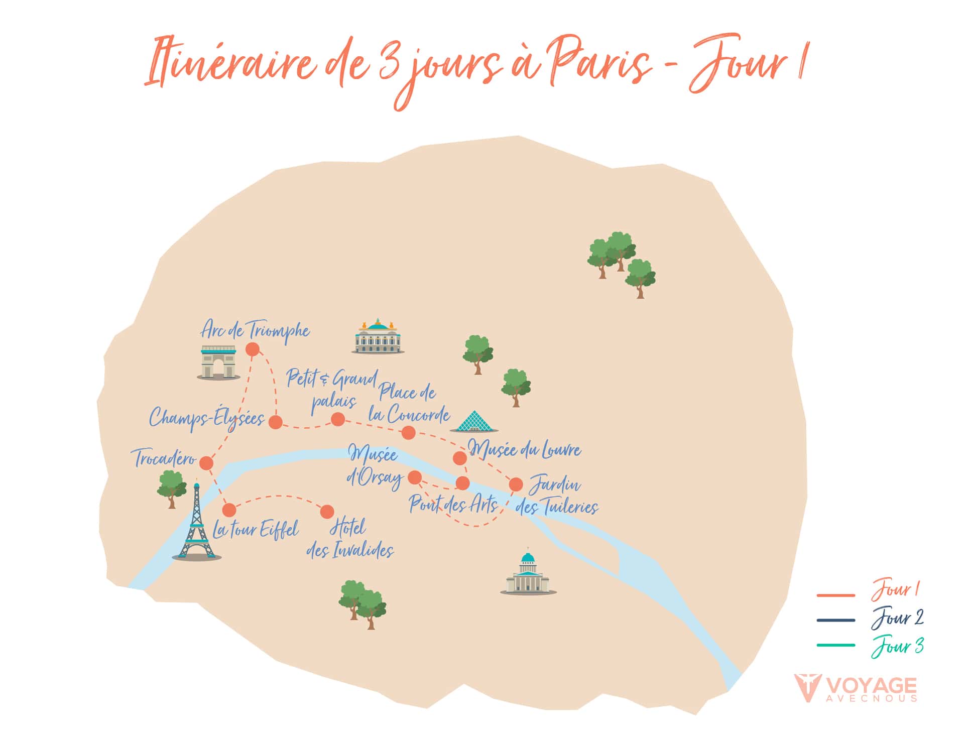 itineraire paris jour 1 map itineraire paris jour 1 map