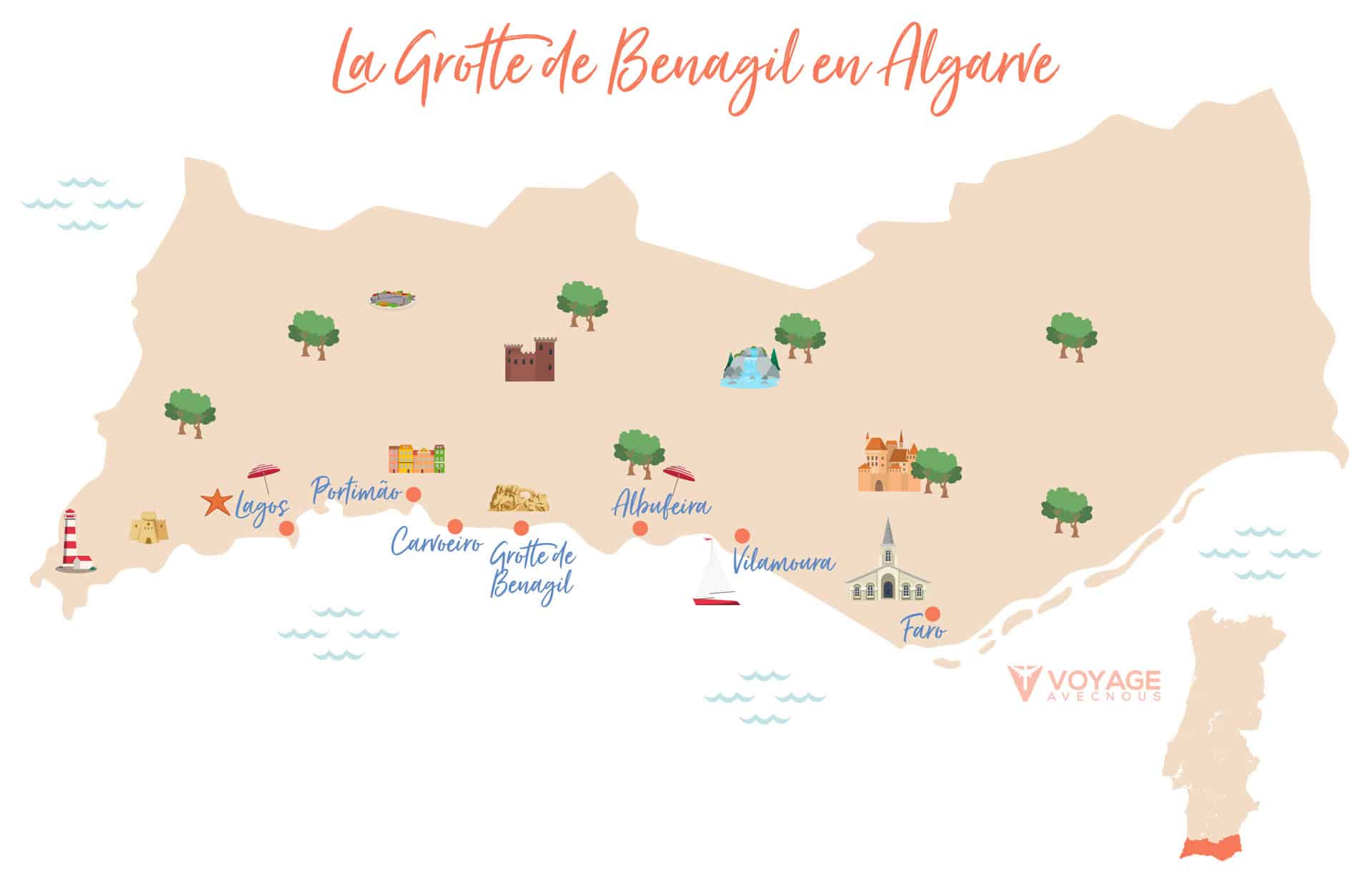map grotte de benagil algarve map grotte de benagil algarve