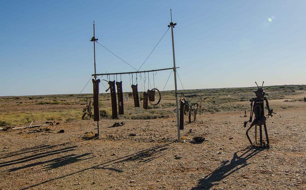 Sculptures dans le désert