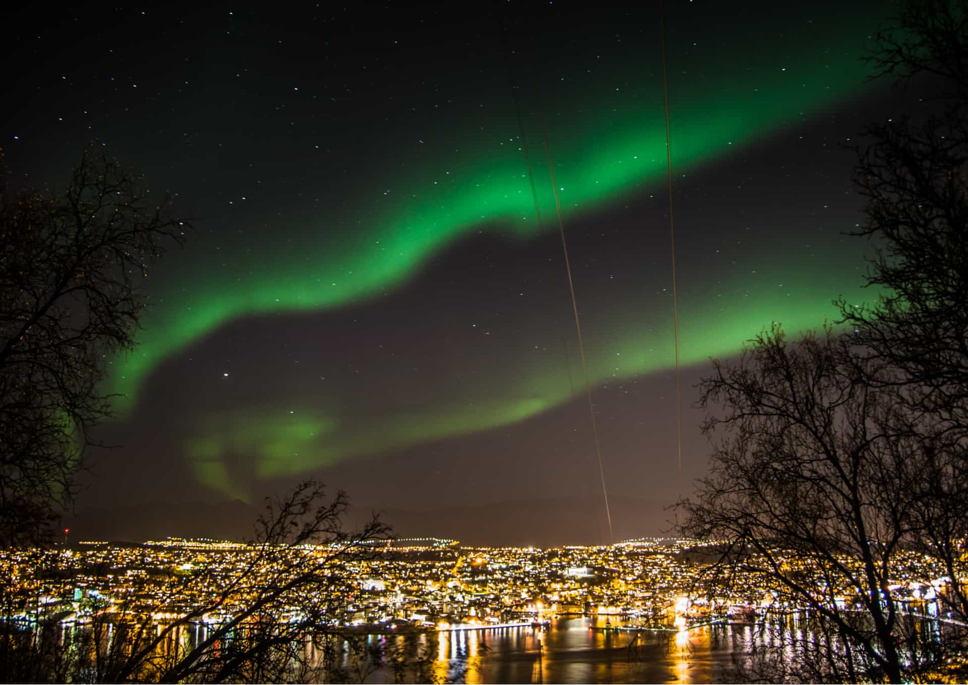 aurores boreales ville tromso