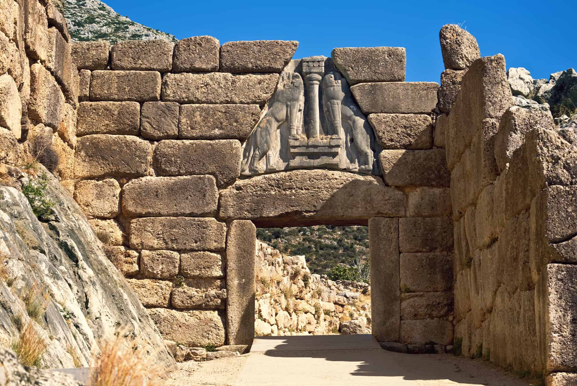 porte des lionnes mycenes