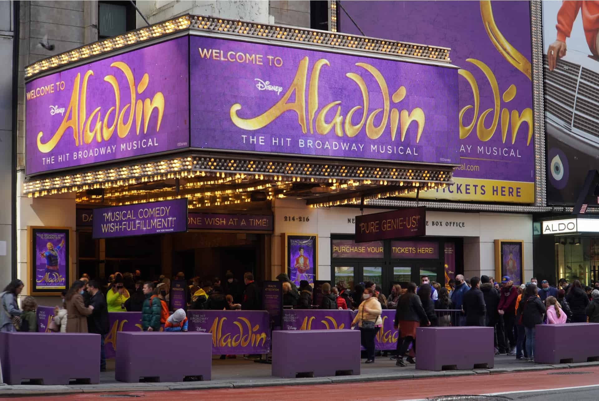 comedies musicales broadway aladin