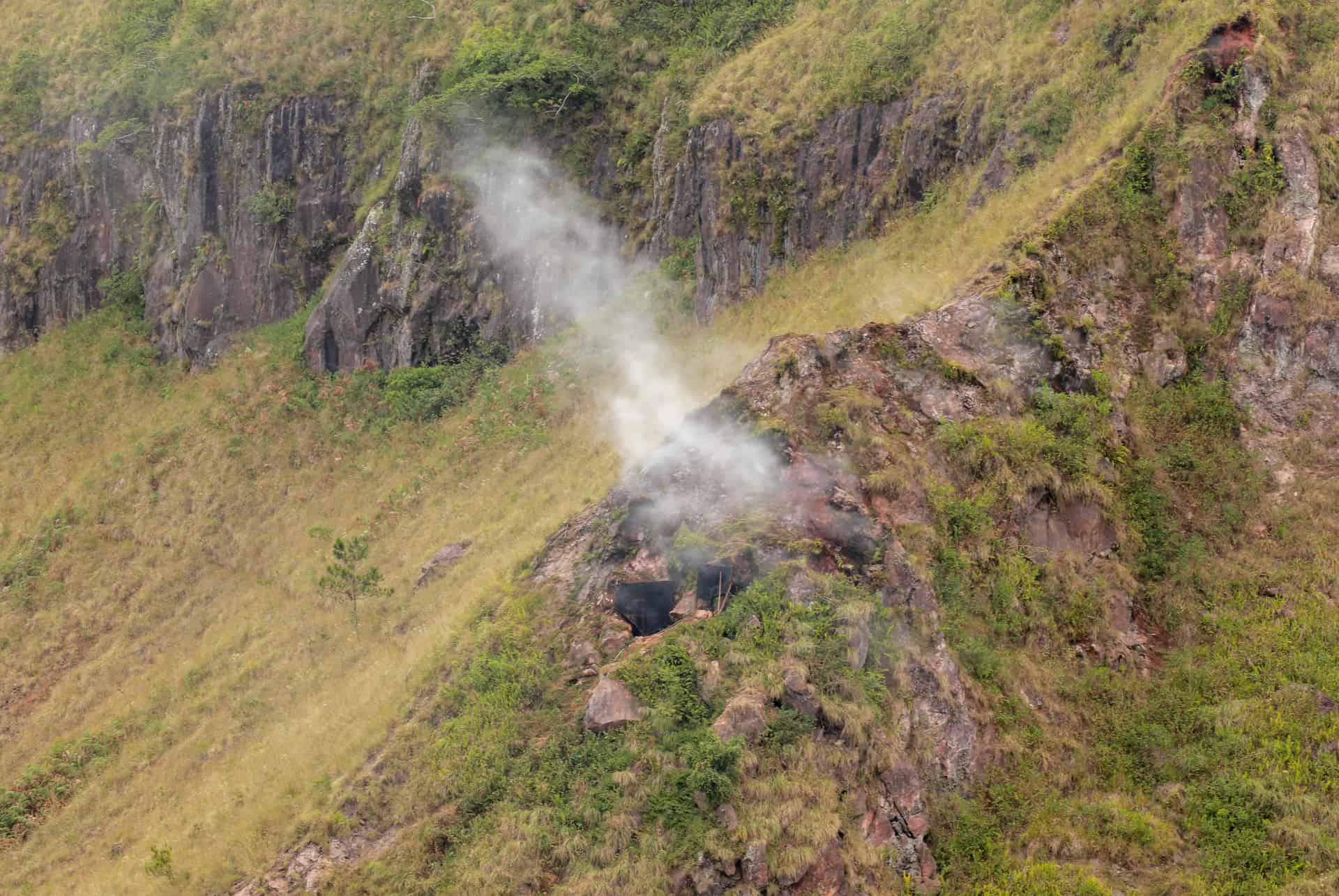 vapeur mont batur vapeurs volcan