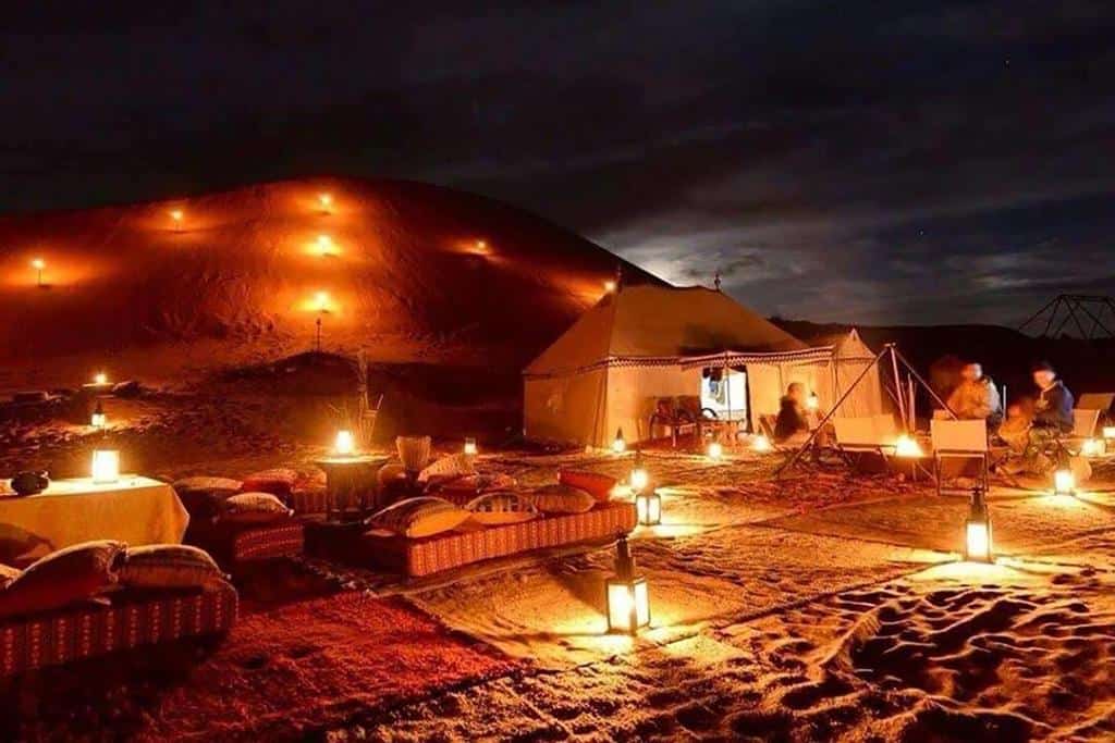 desert berber fire camp nuit desert marrakech