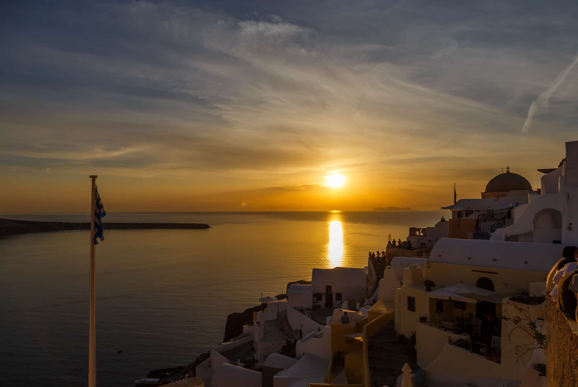 oia coucher soleil