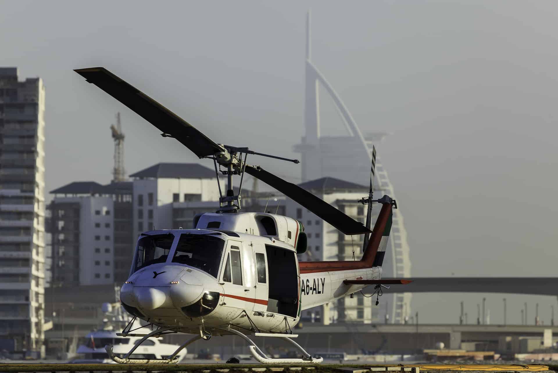 survol helicoptere dubai burj al arab