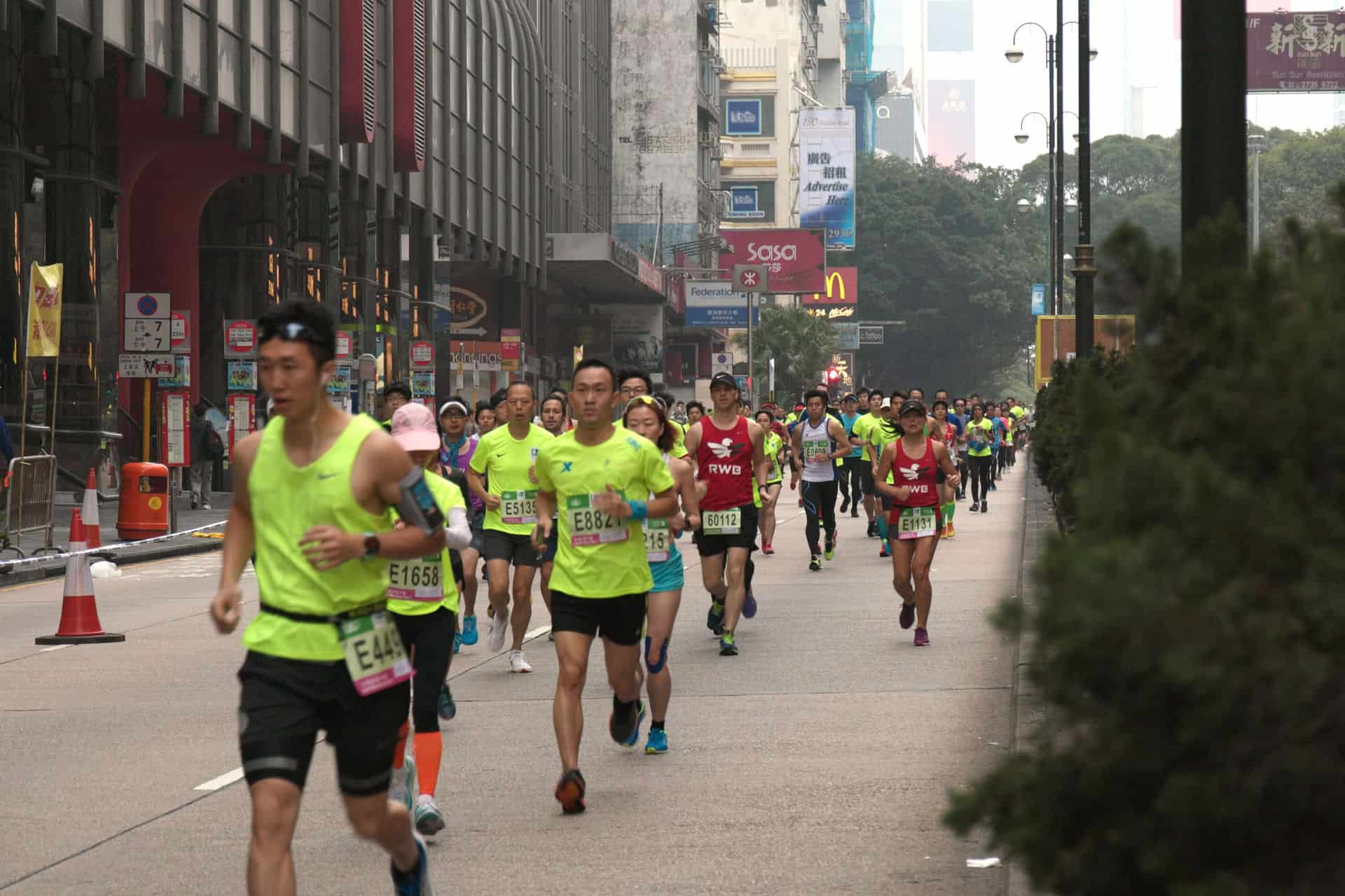 le marathon en asie