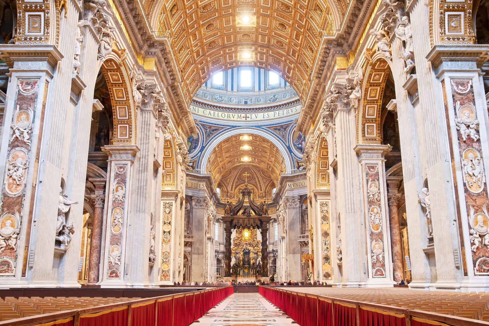 interieur basilique saint pierre rome interieur basilique saint pierre rome