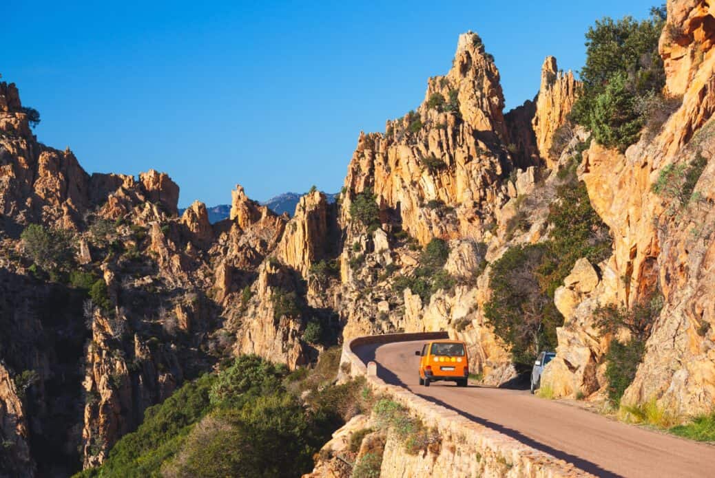 van route calanques piana