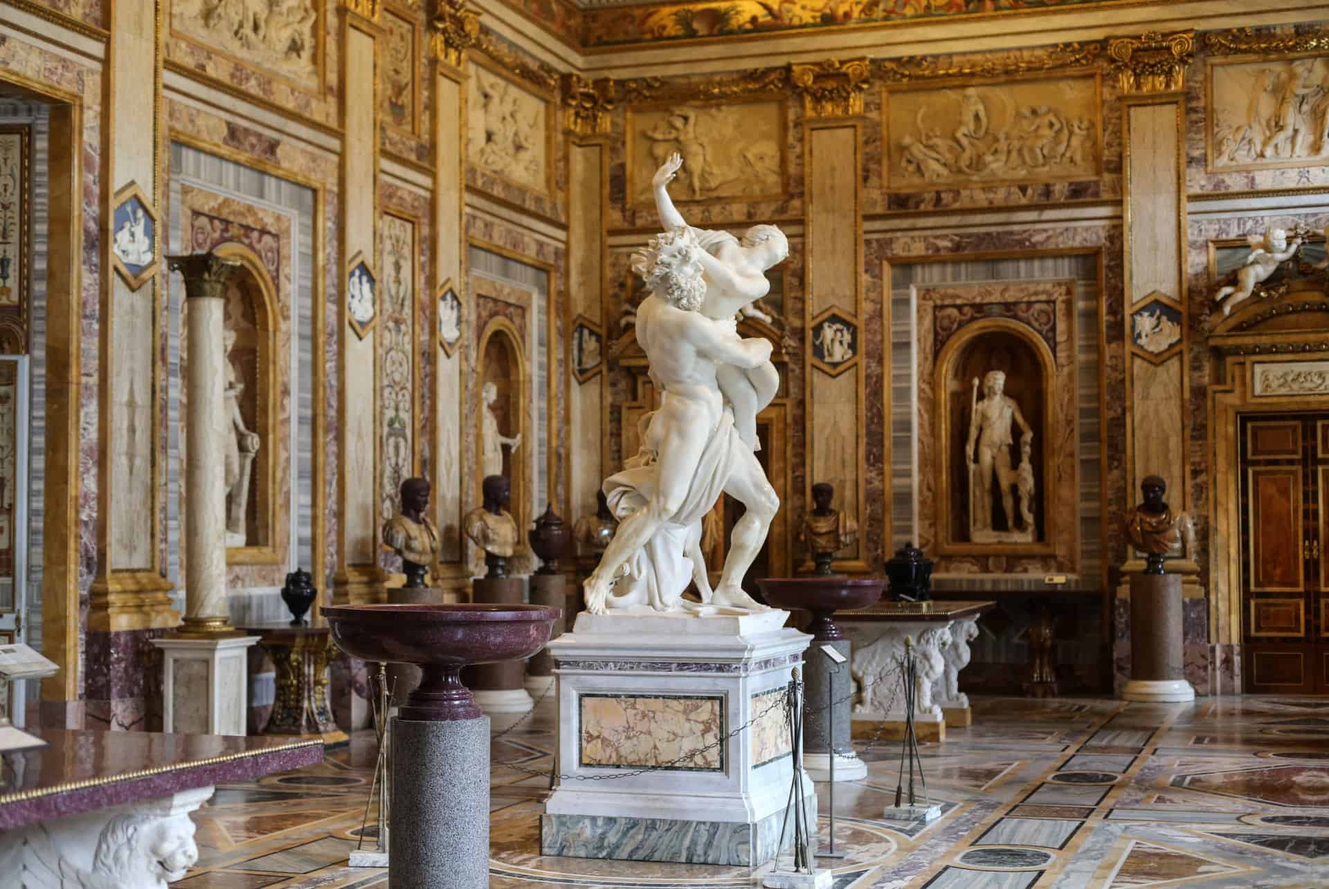 interieur galerie borghese visite