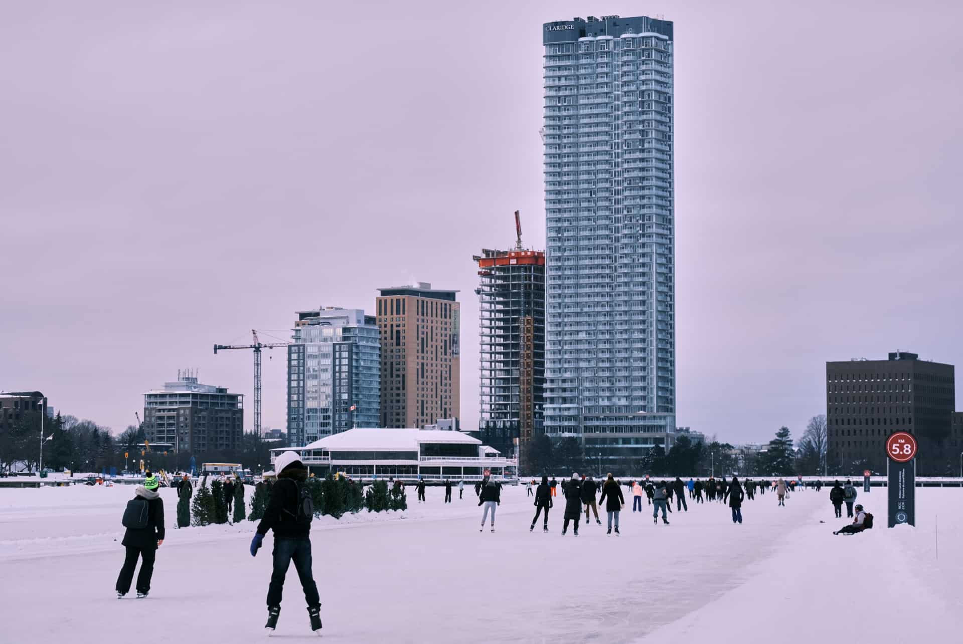 lac dow ottawa hiver