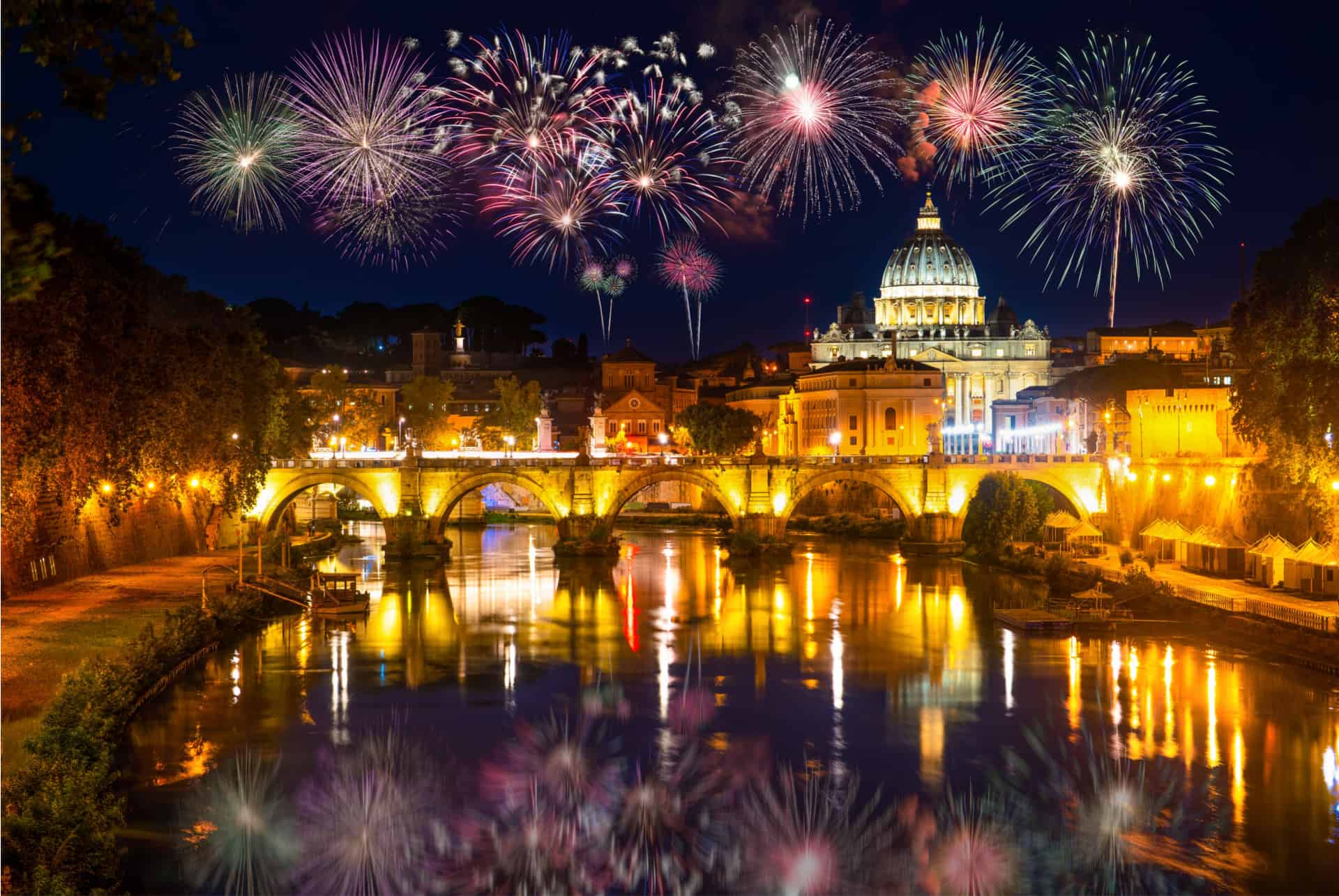 anniversaire de rome feux d artifices