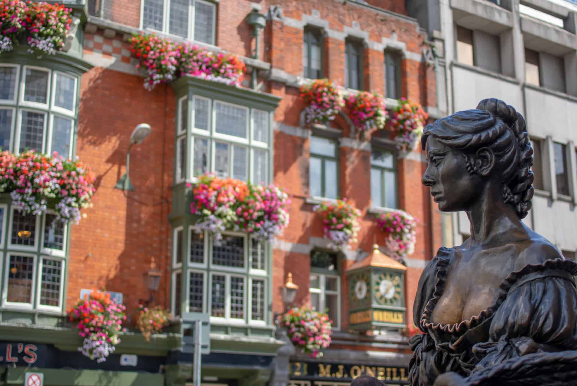 grafton street statue molly malone