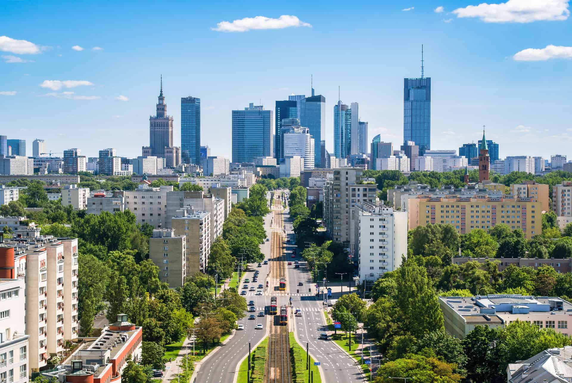 que faire a varsovie vue quartier affaires quartier affaires