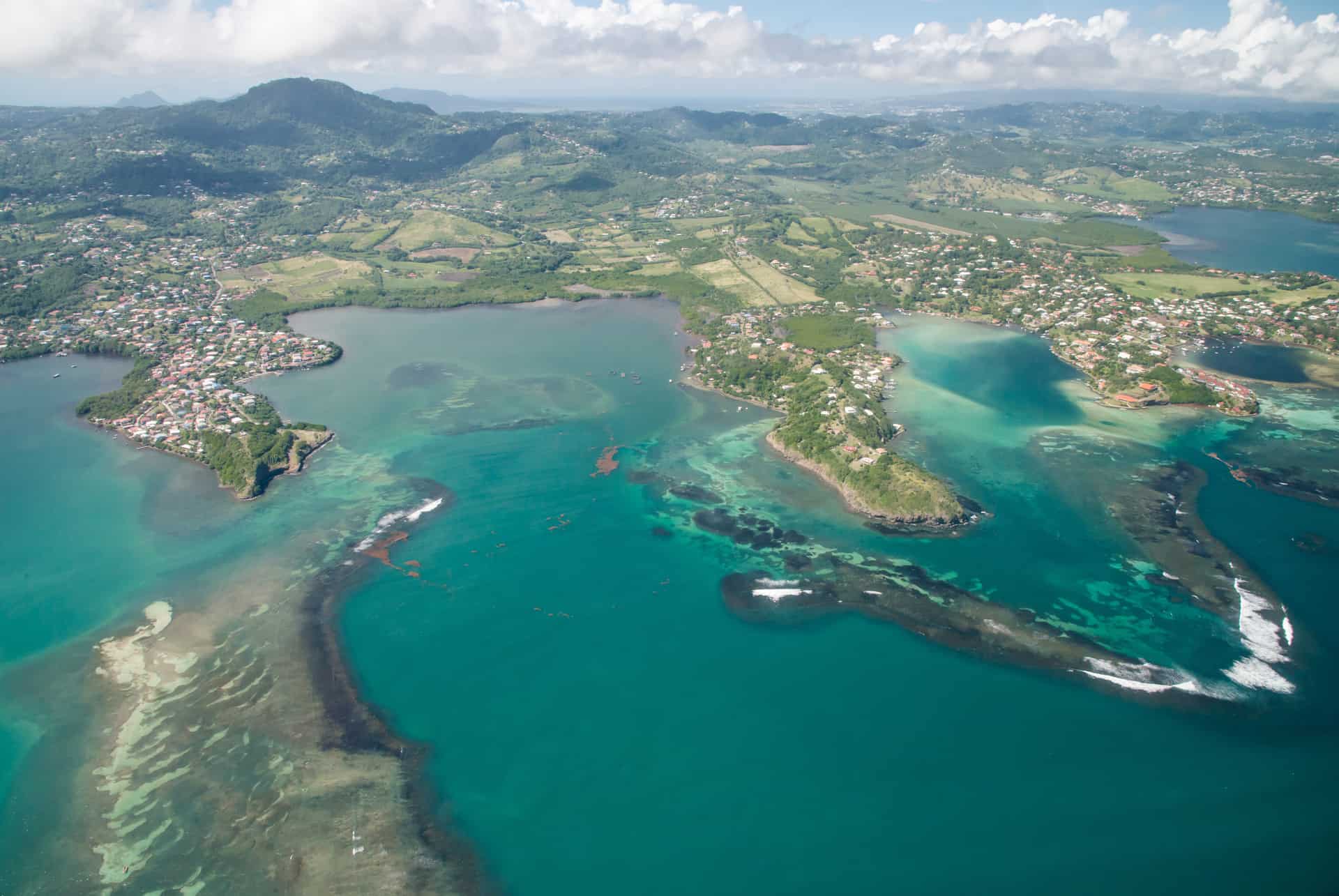 survol du sud de la martinique