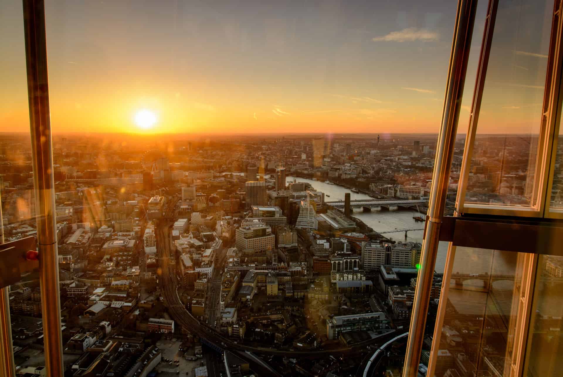 the shard coucher de soleil