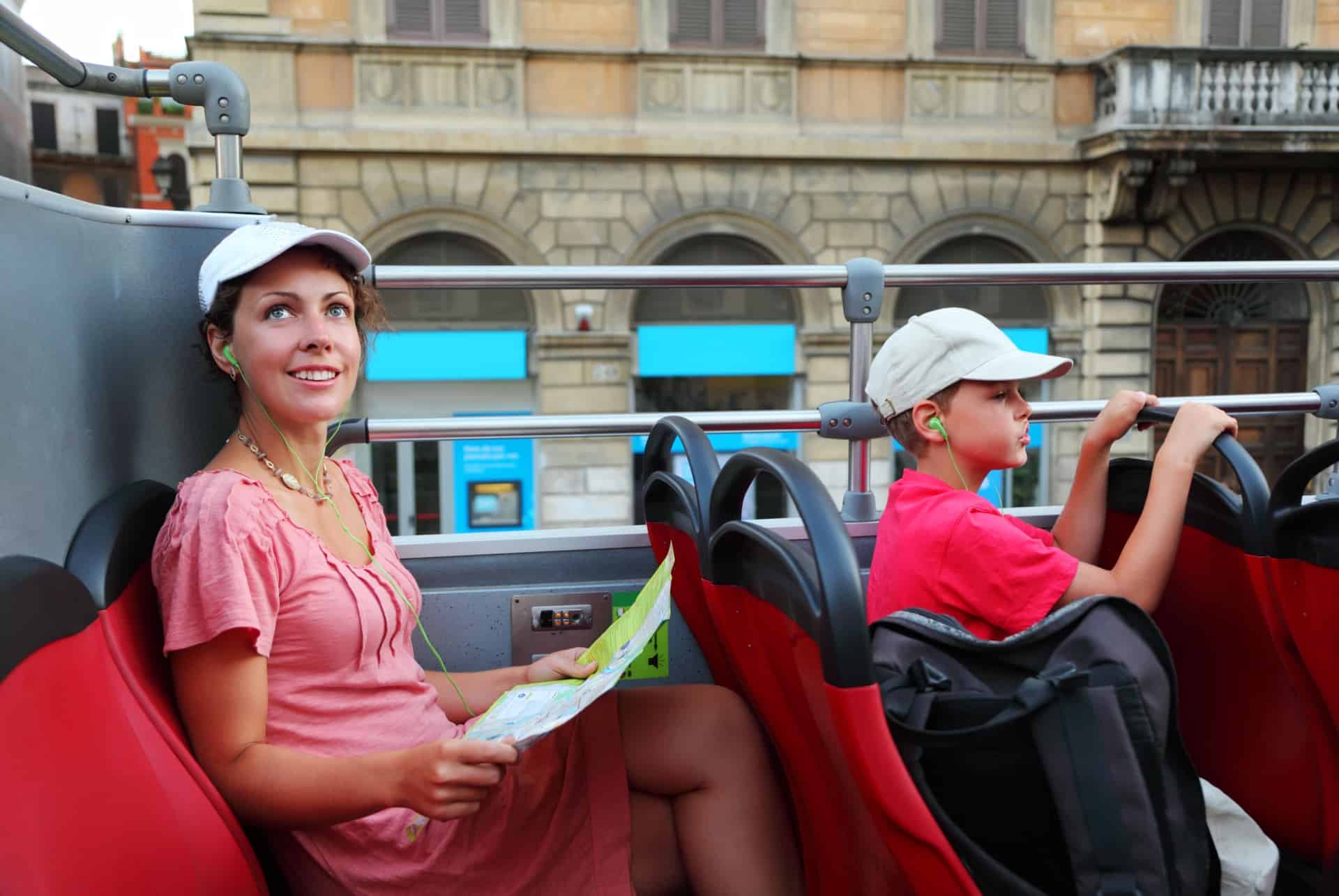 bus touristique a rome interieur