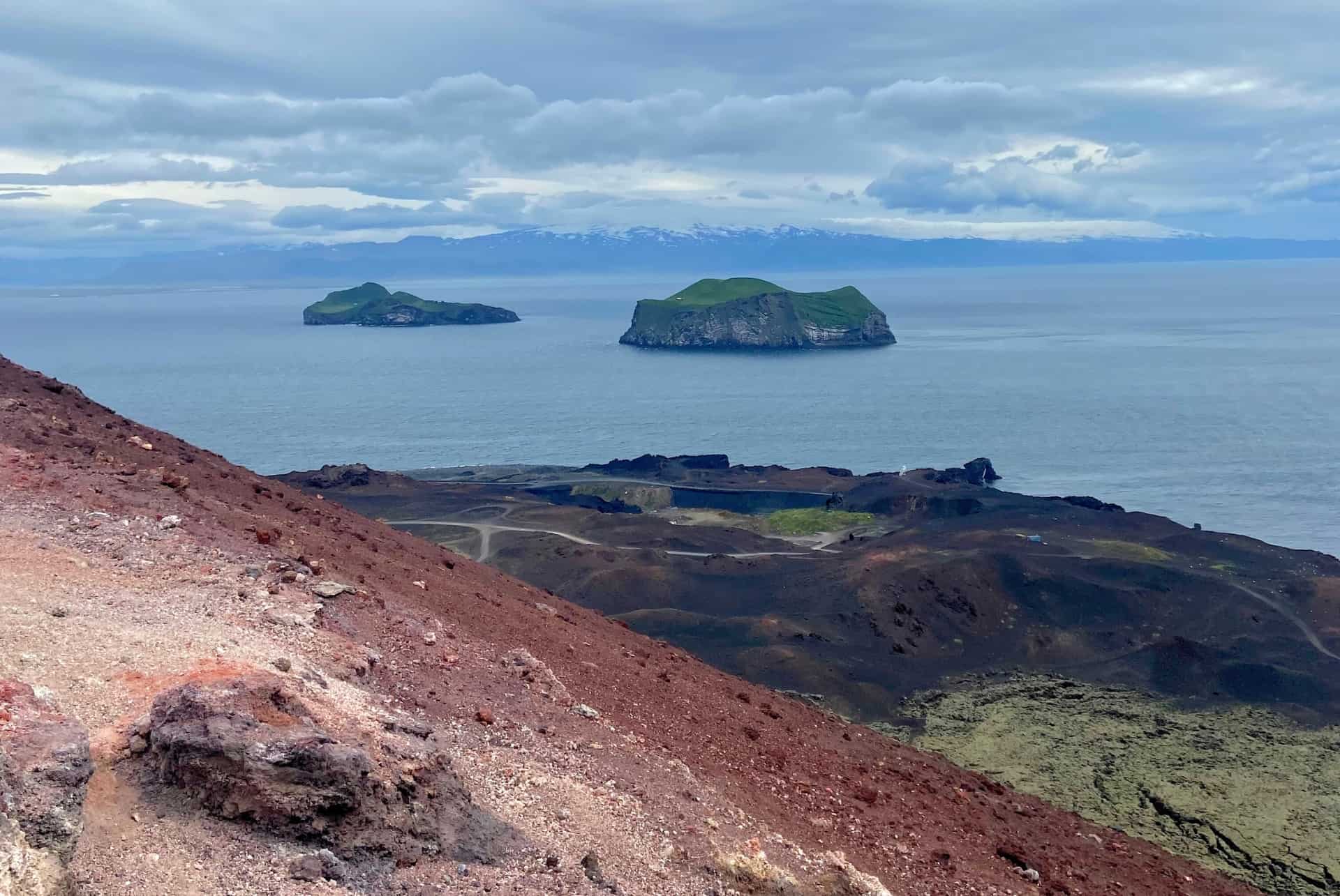 vue depuis le sommet eldfell