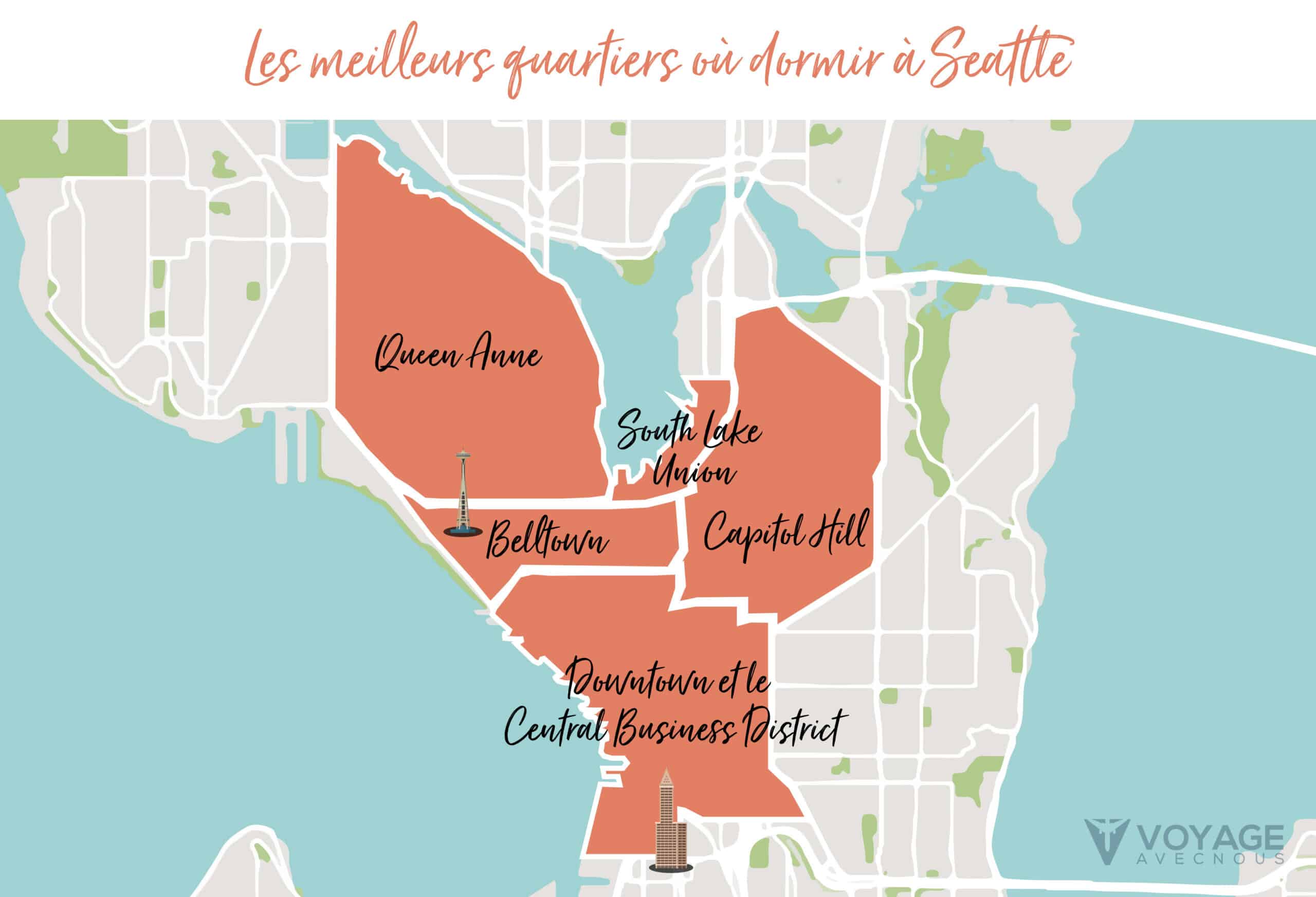 map ou dormir a seattle map ou dormir a seattle