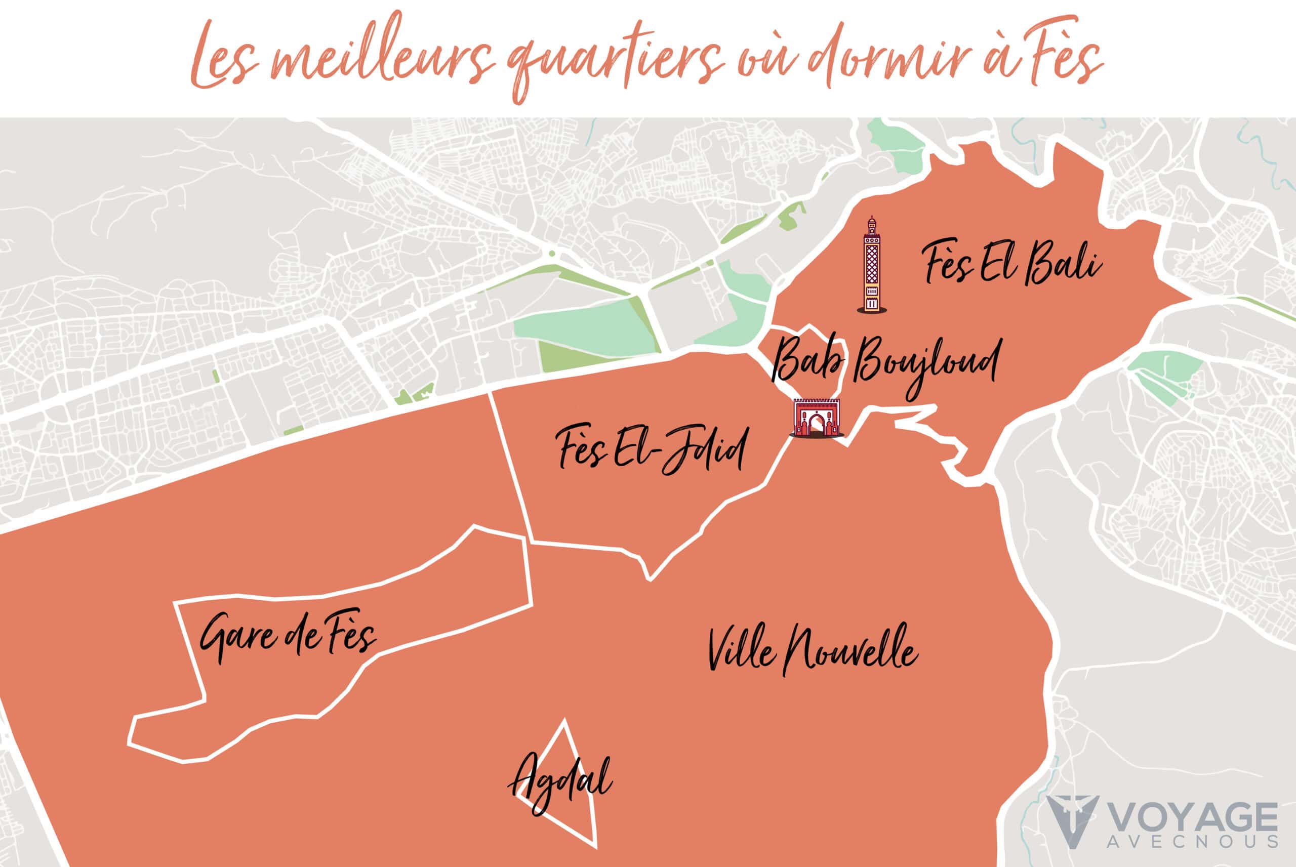 carte fes quartiers carte fes quartiers