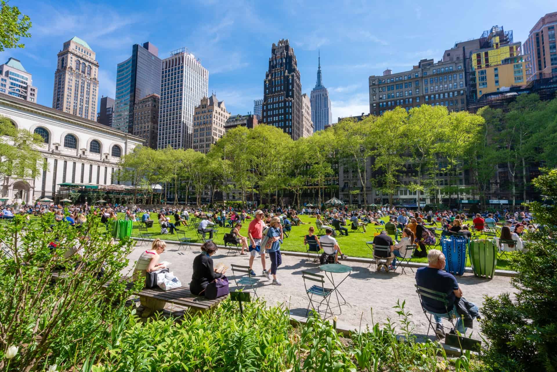 bryant park en ete bryant park en ete
