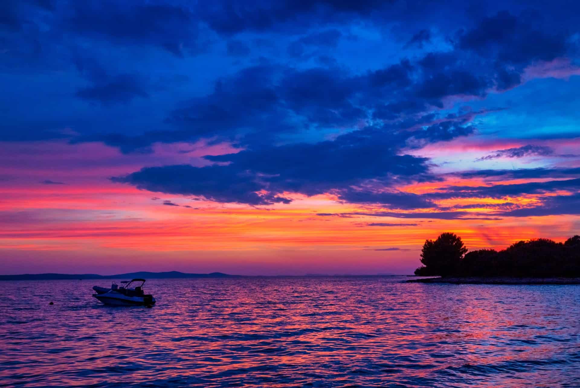 croisiere coucher de soleil zadar