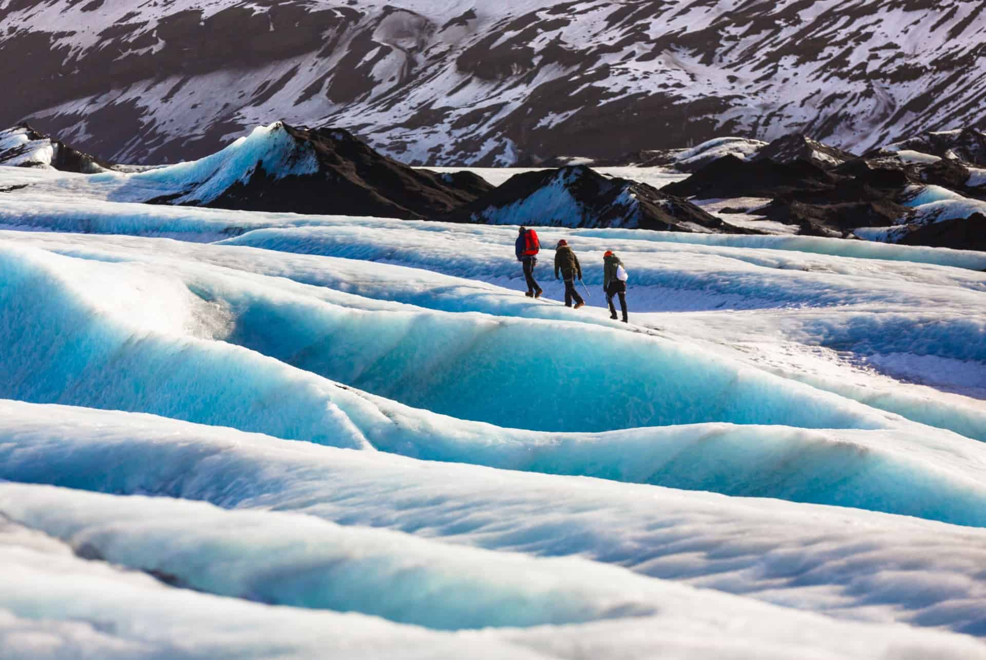 islande en avril glacier