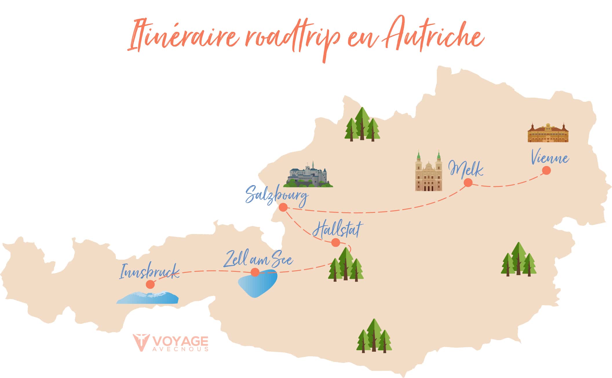 carte roadtrip autriche