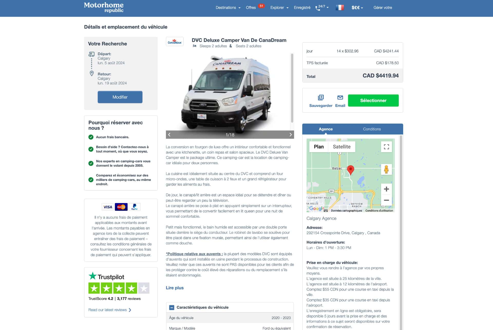 exemple location van canada en aout exemple location van canada en aout