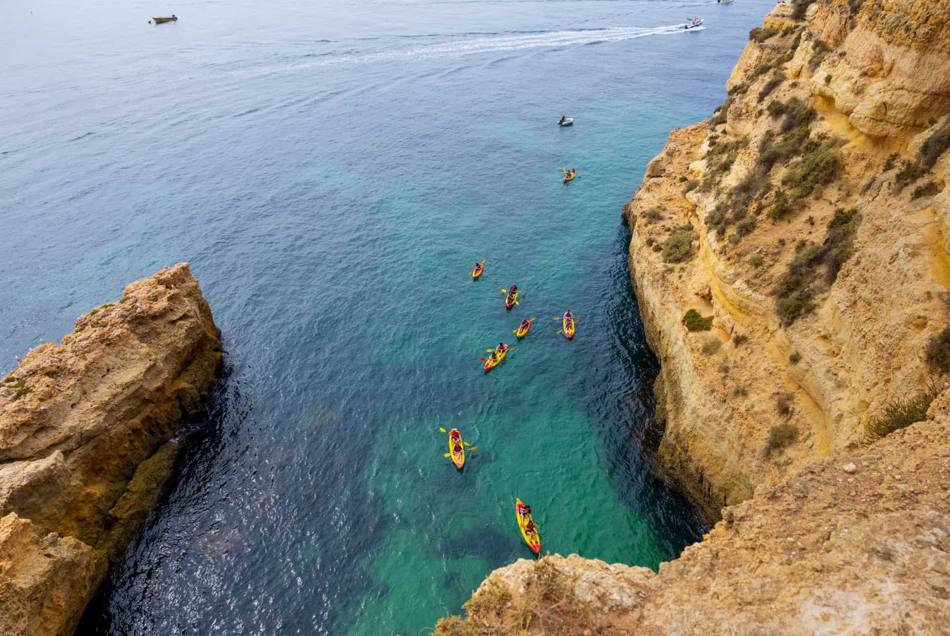 que faire en algarve kayak benagil