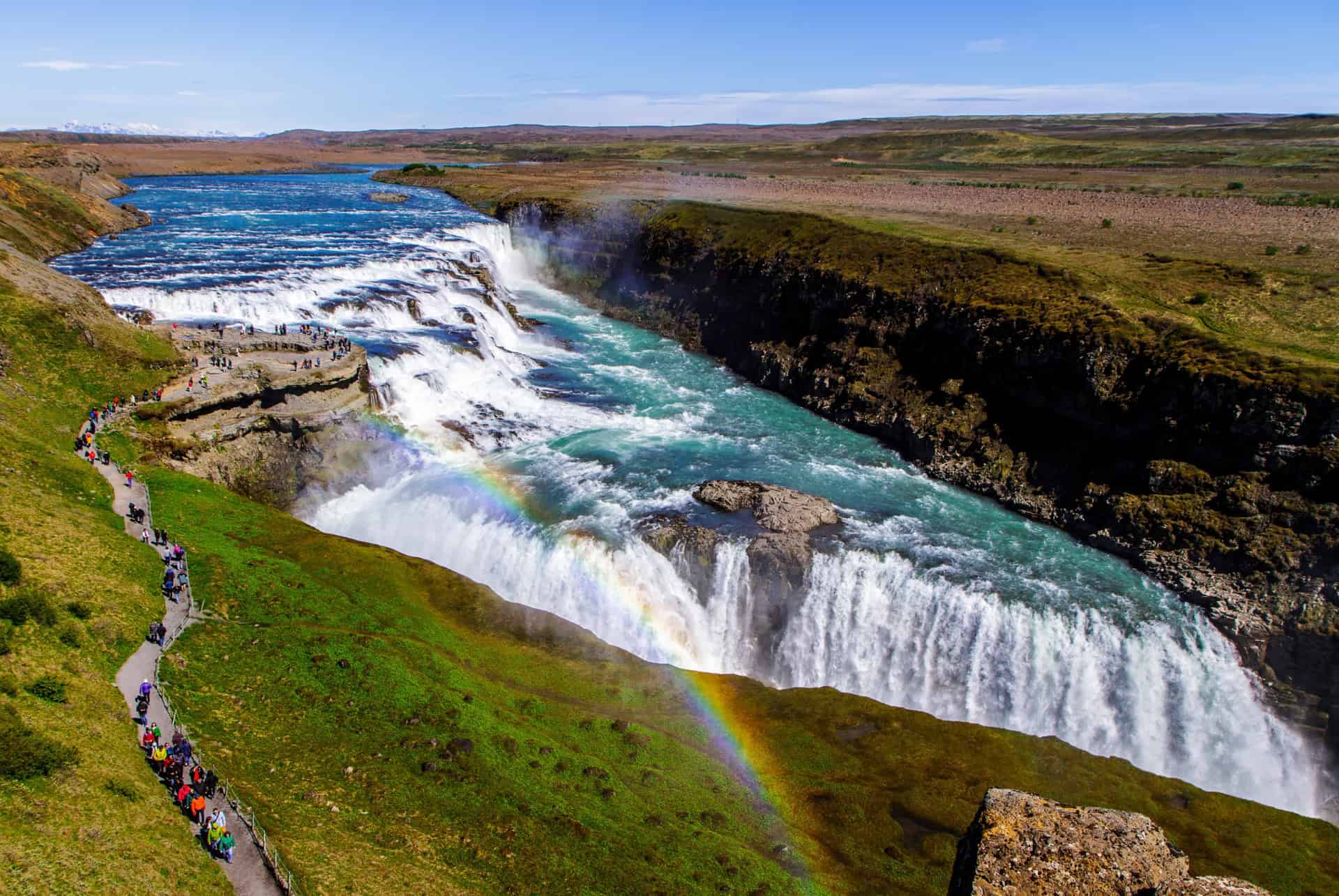 cascade gullfoss cercle d or en islande cascade gullfoss cercle d'or en islande
